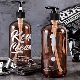Liquid Soap Dispenser Nordic 500ml Storage Bottle Glass Empty Bathroom For Shampoo Shower Gel Hair Conditioner