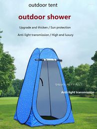 Shower Curtains Outdoor Tent Mobile Toilet Camping Simple Bath Cover Rural Field Changing Portable Room And Anti-transmission