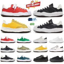 Blakey Men Women Casual Shoes Designer Sneaker Og Sole Canvas Leather Black White Grey Navy Olive Yellow Grey Low Platform Shoe MMY Flat Trainers Sports Sneakers 36-45