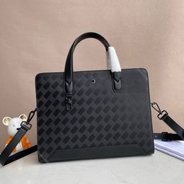 Luxury Designer Men's Women's Leather Messenger Bag, Classic Men's Business Bag, Fashion Handbag, Shoulder Bag, Casual Crossbody Bag, Briefcase, Laptop Bag, Attache Case