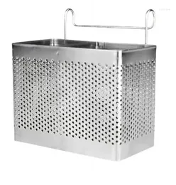 Chopsticks Drying Rack Counter Stainless Steel Storage Box Kitchen Container Wall Hanging Wire Cover