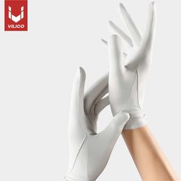 Five Fingers Gloves Summer UV protective gloves Cool Fabric Light breathable sun protection UPF50+full finger touch screen driving bicycle gloves Y240603OIZ5