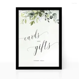 Party Decoration Personalized Cards And Gifts Wedding Sign Greenery Eucalyptus Print Bridal Shower Decor Poster White Blank Wood Po Frame