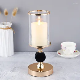 Candle Holders Europe Style Wedding Decoration Crystal Candlestick Holder For Coffee Dining Table Christmas Home Decor CH242