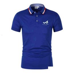 Mens Polos Summer Shirt Alpine F1 Team Fernando Alonso Print Casual Short Sleeve Lapel Motorcycle Top Drop Delivery Apparel Clothing T Otryn