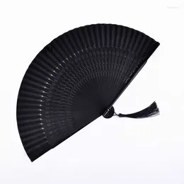 Decorative Figurines Summer Folding Fan 2pcs Chinese Vintage Bamboo Japanese Style Women Wedding Lace Hand Portable Silk Ventilador