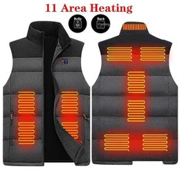 Men's Vests Mens Vests 11 Area Thermal Vest Graphene Men Women Self Heating Usb Electric Gillet Jacket Body Warmer Heated Coat 6xl1ws3