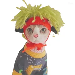 Dog Apparel Punk Style Cat Funny Hat Hairless Sphinx Headgear Rock Decoration Drag Pet Products