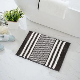 Carpets Floor Mat Kitchen Super Absorbent Bathroom Rug With Non-slip Striped Design Extra-soft Toilet Bath Entry For Room