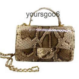 10A new top ladies leather bag designer luxury python 20cm shoulder crossbody handbag classic fashion retro flap bag replica multicolor original wholesa