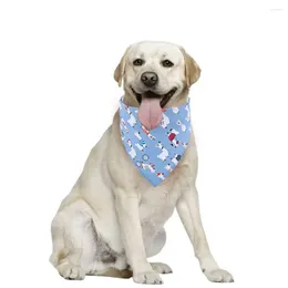 Dog Apparel Triangle Scarf Bandanas Bulk Pet Washable Cotton Saliva Towel Sofr Pattern Decor Kerchief For Cat Puppy Accessorie