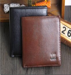 Cheap Wallets Men Wallet PU Men Purse Vintage Men039s Wallet Fine Bifold Brown PU Leather Money Purse Wallet Wallet For Me3337242
