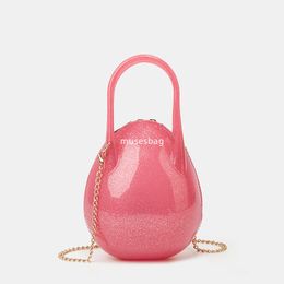 New Fashion Jelly Bag Beach Outdoor Crossbody Bag Versatile Small Round Shoulder Bag High Material Mini Bag Small Crowd Shoulder Bag