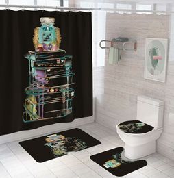 Running Waterproof Shower Curtain Polyester Bathroom Curtain Factory Direct Supply Digital Printing Shower Curtain