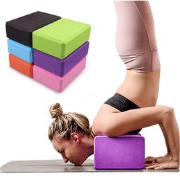 Yoga Blocks EVA Gym Yoga Blocks Foam Brick for Fitness Training Props Yoga Bolster Pillow Cushion Stretching Exercise BodyBuilding Equi Kqsm