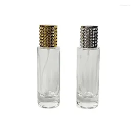 Storage Bottles Wholesale Cosmetic Packaging 30ml Glass MINI Perfume Bottle Liquid Spray Dispenser Atomizer Package Container