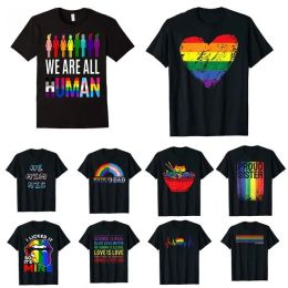 LGBT Pride Flag Meaning Gay Proud Lesbian Rainbow Flag T-Shirt Bisexual Transgender LGBTQ Men Women Tee Tops Clothing 0605