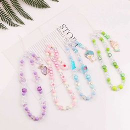 Cell Phone Straps Charms Mobile Phone Chain Acrylic Bead Phone Case Hanging Pendant Decoration Women Girls Mobile Strap S246055