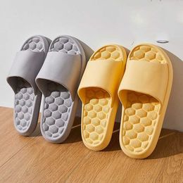 Slippers 2023 Summer Flip Flops Women Indoor Home Mute Shoes EVA Soft-soled Cloud Slides Couple Non-slip Casual Sandals H240605