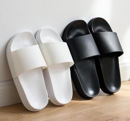 Summer Men Slippers Casual Black and White Shoes Nonslip Slides Bathroom Sandals Soft Sole Flip Flops large size 47 Man Gift9417280
