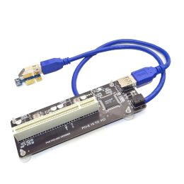Mice Pcie Pcie Pci Express X1 to Pci Riser Card Bus Card High Efficiency Adapter Converter Usb 3.0 Cable for Desktop Pc Asm1083 Chip