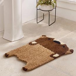 Carpets Bear Area Rugs Bathroom Rug Cute Entrance Carpet Kitchen Badroom Floor Mats Nordic Welcome Doormat Kids Room Decor 65x48cm