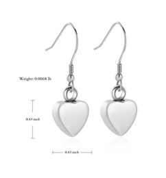 AirAh0212 Loss of Love Women Gift Stainless Steel Earrings Memorial Urn Ashes Holder Keepsake Cremation Charms Jewellery for Human 5265998