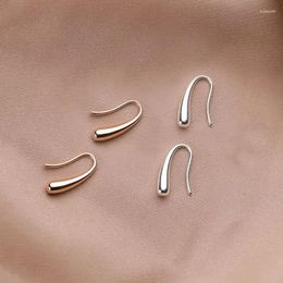 Stud Earrings Simple Style Hook Water-Drop For Women Minimal Piercing Earring Accessories Tiny Trendy Ear Jewelry Lady Girls