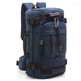 Backpack Fashion Casual Women Men's Large Capacity Travel Bag Multi-function Computer Canvas