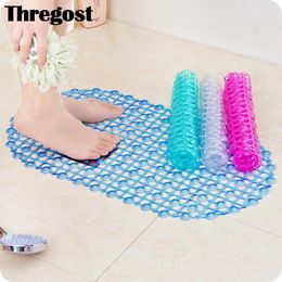 Bath Mats Thregost Anti-slip Bathroom Floor Eco-Friendly PVC Rug Modern Solid Toilet Shower Massage Pad Carpet 37x67cm