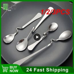 Coffee Scoops 1/2/3PCS El Stirring Spoon Stainless Steel Distortion Restaurant Stir Soup Kitchen Bar Supplies Ease Of Use