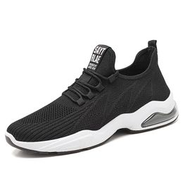Running shoes for men black white yellow breathable Mens sport lace up Trainers walking shoes GAI