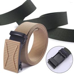 Belts Nylon Belt Men Golf Sports Business Casual Automatic Buckle Waistbands Weave Waist Band