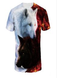 Newest Wolf 3D Print Animal Cool Funny TShirt Men Short Sleeve Summer Tops Tee Shirt T Shirt Male Fashion tshirt Male 3XL7169423