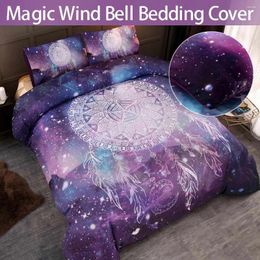 Bedding Sets 4 Size Bohemian Wind Chime Pattern Duvet Cover Set Home Comforter Winter Bedsheet Pillowcase Bedlinen Bedspread