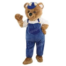 2024 Christmas Brown Bear Mascot Costume Top Quality Christmas Halloween Fancy Party Dress Cartoon Character Outfit Suit Carnival Unisex Outfit