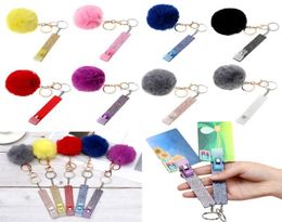Keychains Accessories Social Distancing Touchless Tool Nails Key Rings Puller Card Grabber Extractor Keychain1417296