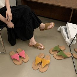 Slippers Fashion Designer Ladies Simple Youth Flops Temperament Girls Shoes Suitable For Spring Summer And Autumn Els Beaches Slipper Dhl8Q