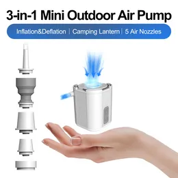 NeovaNex Mini 3 in 1 Air Pump: 3.8kPa High Pressure Meets Most Camping Inflating &Deflating Needs with Campig Light Type-C Rechargeable Pump