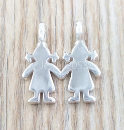 Sweet Dolls Pendant Authentic 925 Sterling Silver pendants Silver Fits European bear Jewellery Style Gift Andy Jewel 4159001752940968
