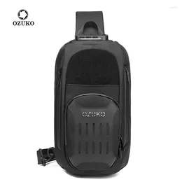 Backpack Fashion Chest Bag Anti-theft Shoulder Messenger Bags Waterproof Crossbody USB Travel Sports Outdoor Riding Pack