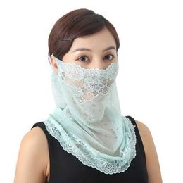 Fashion Face Masks Neck Gaiter Cover Solid Colour Sunscreen Hanging Ear Outdoor Sports Sun UV Protection For Women Face Scarves Neck Scarf Face Cover Lac Y240603CLWI