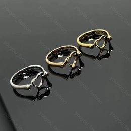 Fashion Band Ring For Women Designer Jewelry Stylish Hollow Out Heart ring Mens Luxury Titanium Rings Party Wedding Jewllery 925 Silver Size 678 New -3