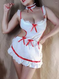 Casual Dresses Sexy Dress Lace Uniform Lingerie Role Playing Summer Side Hollow Out Fashion Romantic Sweet Cute Passion Bold JH3W