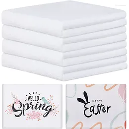 Towel Sublimation Blank Towels Polyester Cotton DIY Thick Drying Hand White Kitchen Multi Purpose For Bathroom