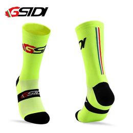 Sports Socks Gsidi 2022 New Men Cycling Socks Professional Road Mtb Bike Women Compression Racing Outdoor Unisex Sports 246048 2406043