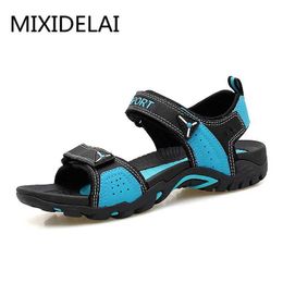 Slippers MIXIDELAI Outdoor Fashion Men Sandals Summer Men Shoes Casual Shoes Breathable Beach Sandals Sapatos Masculinos Plus Size 35-46L246