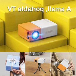 Projectors YG300 Mini Projector Smart TV Portable Home Theater Cinema Sync Compatible With Android IOS Phone Screen LED Projectors Movie HEDB