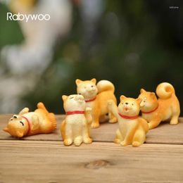 Decorative Figurines Miniature Animal Dog Puppy Micro Fairy Garden Supplies Terrarium Decoration DIY Accessories