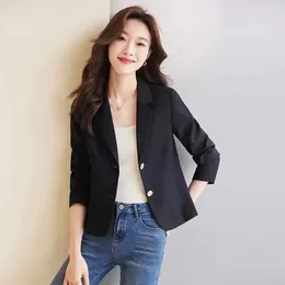 Women's Suits 2024 Women Loose Fit Short Suit Coat Autumn Female Fashion Blazer Jacket Korean Ladies Design Sense Niche Long Sleeved Tops